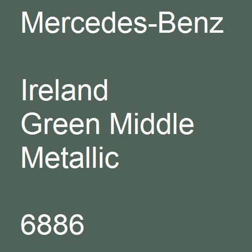 Mercedes-Benz, Ireland Green Middle Metallic, 6886.